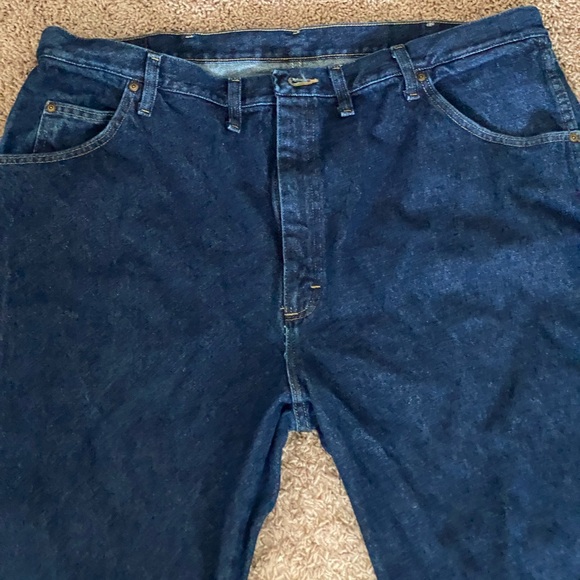 Wrangler 100% Cotton Pants Blue Jeans Size 44/32 - Picture 8 of 16